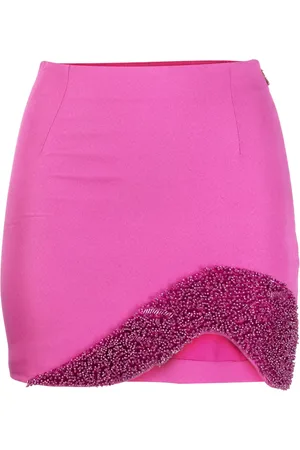 Patrizia Pepe Bead-detailing high-waisted miniskirt
