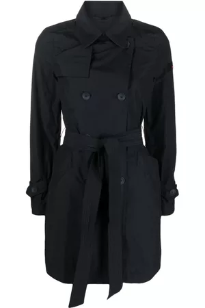 Peuterey Double-breasted belted trench coat