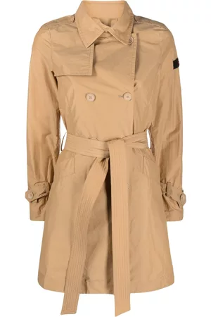 Peuterey Women Trench Coats - Double-breasted belted trench coat