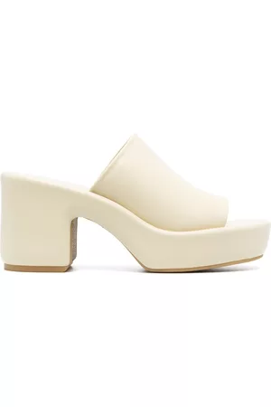 Robert Clergerie Open-toe platform leather mules