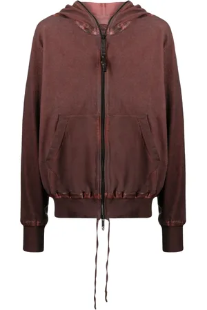 ISAAC SELLAM EXPERIENCE Zipped organic cotton hoodie jacket