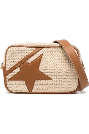 Golden Goose Star-patch crochet crossbody bag