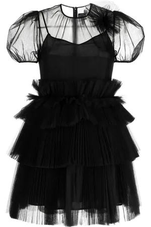 HUISHAN ZHANG Telsha tulle-detail dress
