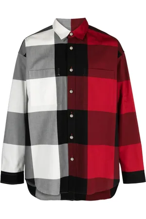 MASTERMIND JAPAN Check-print cotton shirt