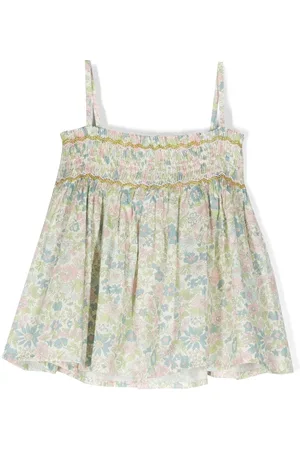 BONPOINT Girls Tunics - Floral-print tunic top