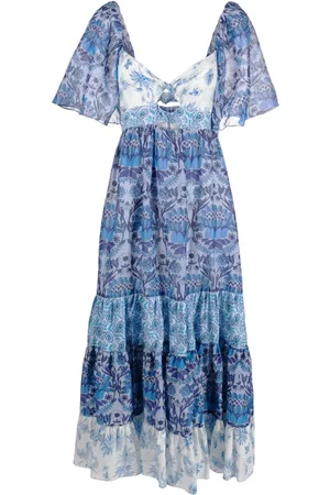 Sandro Women Printed Dresses - Floral-print tiered dress