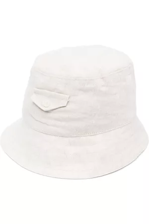 Tartine Et Chocolat Boys Hats - Faux-pocket linen bucket hat
