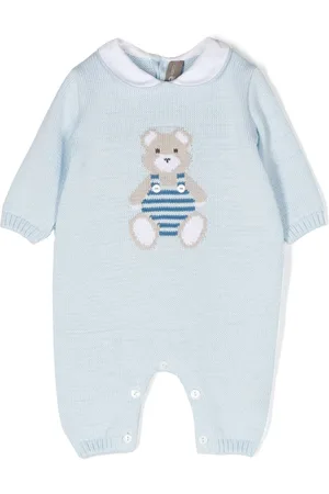LITTLE BEAR Teddy bear knit romper