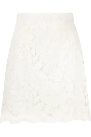 Dolce & Gabbana Floral-lace miniskirt