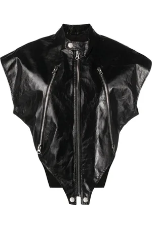 Maison Margiela Short-sleeve leather gilet