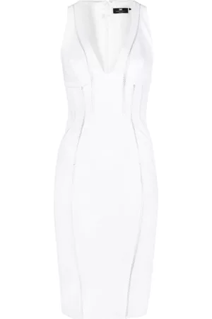Elisabetta Franchi Women Midi Dresses - Sleeveless fitted midi dress