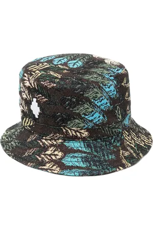 MARCELO BURLON Feather-motif bucket hat