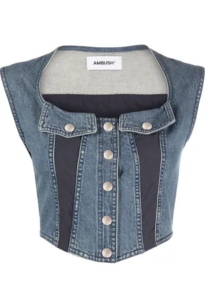 AMBUSH Bustier-style denim vest