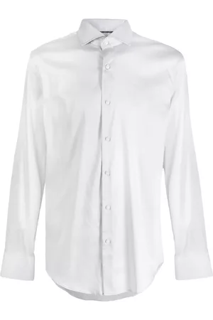 HUGO BOSS Men Shirts - Spread-collar lyocell-blend shirt