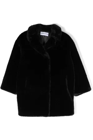 Stand Studio Kids Girls Coats - Single-breasted faux-fur coat