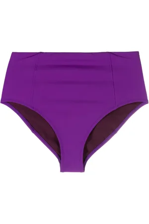 ULLA JOHNSON Plain high-waist bikini bottoms