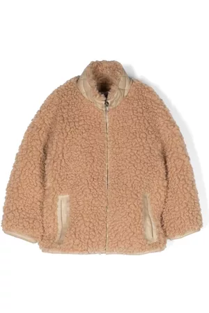 Stand Studio Kids Girls Coats - Faux-shearling zip-up coat