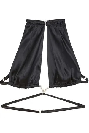 FLEUR DU MAL Crystal-embellished open back top