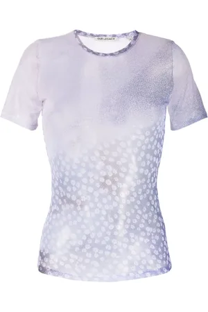 OUR LEGACY Sheer floral-print T-shirt