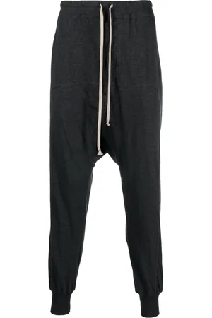 Rick Owens Drop-crotch drawstring track pants