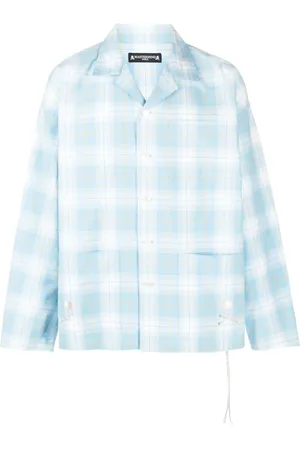 MASTERMIND Checked long-sleeve shirt