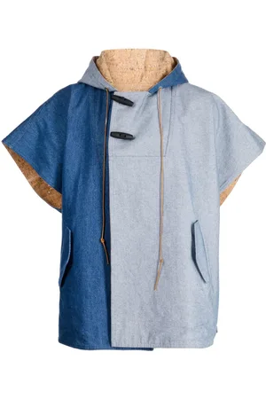 ROMEO HUNTE Varick reversible cork poncho
