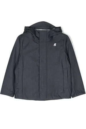 K-Way Chest logo-print hooded jacket