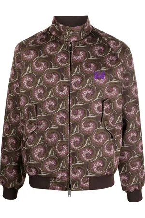 Pins & Needles Graphic-pattern funnel neck jacket