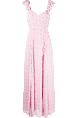 LOVESHACKFANCY Tulonne rose-print dress