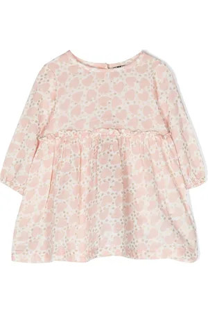 BONTON Heart-print cotton dress