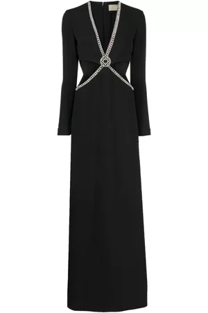 Elie saab Women Party Dresses - Crystal-embellished cut-out gown