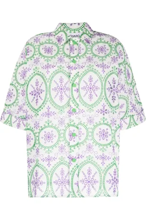 CHARO RUIZ IBIZA Isma cotton-blend broderie shirt
