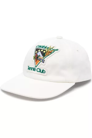 Casablanca Women Caps - Tennis Club logo-embroidered cap