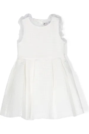 Simonetta Lace-detailing sleeveless dress