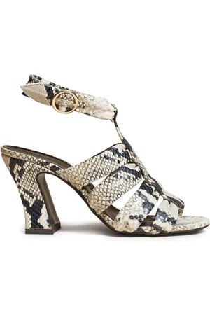 Khaite Perth snakeskin-print 80mm sandals