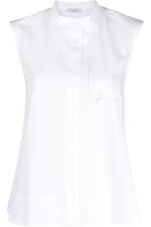 PESERICO SIGN Crystal embellished sleeveless shirt