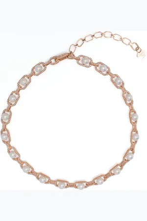 Shay 18kt rose pearl and diamond necklace