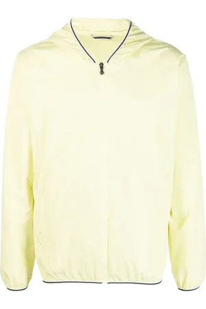 PYRENEX Stripe-trim hooded jacket