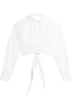 Ami Tied front cropped shirt