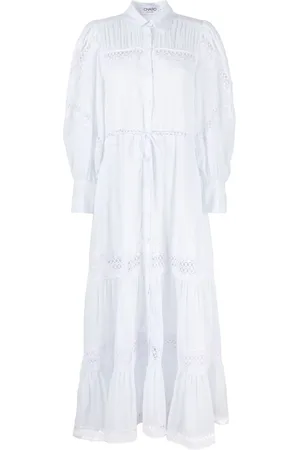 CHARO RUIZ IBIZA Ileana lace-trim shirtdress