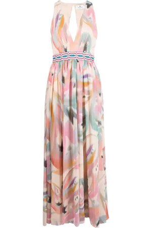 Etro Abstract-print silk maxi dress