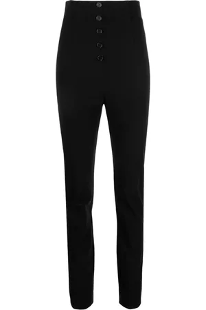 Serafini Women Stretch Pants - High-waisted stretch-cotton trousers