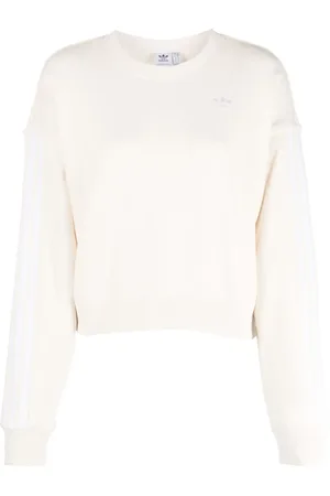 adidas Logo-embroidery cotton sweatshirt