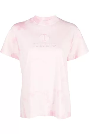 Iceberg Women Short Sleeve - Embroidered-logo tie-dye T-shirt