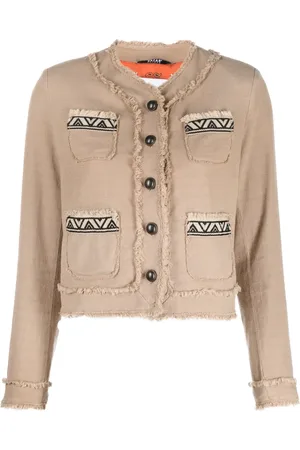Bazar Deluxe Button-up cropped jacket