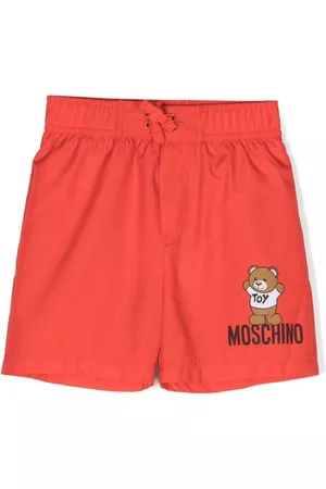 Moschino Boys Swim Shorts - Logo-print swim trunks