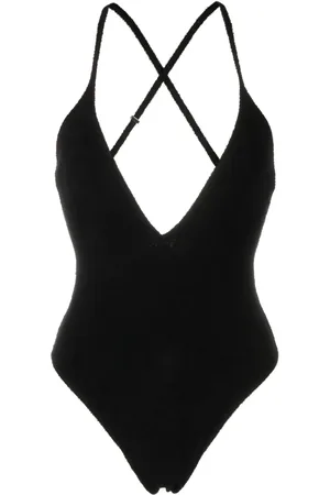 The Attico Crossover-strap swimsuit