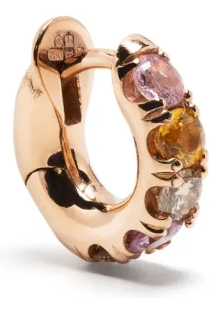 SPINELLI KILCOLLIN 18K rose gold Mini Macro sapphire single hoop earring