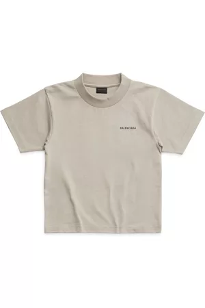 Balenciaga Boys Short Sleeve - Logo-print cotton T-shirt
