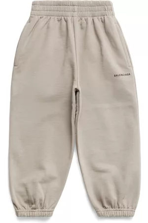 Balenciaga Pants - Logo-print cotton track pants